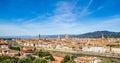 Panoramic view of Florence on a beautiful day, Tuscany, Italy Royalty Free Stock Photo