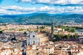 Santa Croce basilica on a beautiful day, Florence, Tuscany, Italy Royalty Free Stock Photo