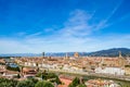 Panoramic view of Florence on a beautiful day, Tuscany, Italy Royalty Free Stock Photo