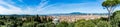 Panoramic view of Florence on a beautiful day, Tuscany, Italy Royalty Free Stock Photo