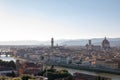 Panoramic view of Florence city from Piazzale Michelangelo Royalty Free Stock Photo