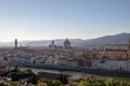 Panoramic view of Florence city from Piazzale Michelangelo Royalty Free Stock Photo