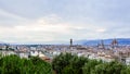 Panoramic View of Florence, Italy at Dusk