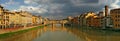 Panoramic view on Florence at sunset. Royalty Free Stock Photo