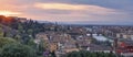 Panoramic view of Florence and the Arno river