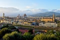 Panoramic view of Florence before sunset Royalty Free Stock Photo