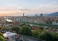 Panoramic view of Florence - Tuscany, italy Royalty Free Stock Photo