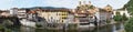 Panoramic view of Foix - Ariege - France