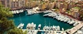 Panoramic view of Fontvieille. Principality of Monaco