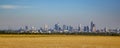 Panoramic view of Frankfurt Skyline Royalty Free Stock Photo