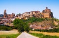 Panoramic view of Frias in summer. Burgos Royalty Free Stock Photo
