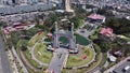 Panoramic view of Friendship Park in the district of Santiago de Surco in the capital of Lima - Peru.