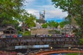 Panoramic view of Frontierland and Cinderella`s Castle in Magic Kingdom at Walt Disney World 2