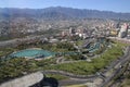 Panoramic view of fundidora park in monterrey, mexico Royalty Free Stock Photo