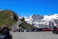 Panoramic view at the Fuscher Torl on the Grossglockner High Alpine Road, Austria Royalty Free Stock Photo