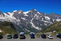 Panoramic view at the Fuscher Torl on the Grossglockner High Alpine Road, Austria Royalty Free Stock Photo