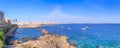 Panoramic view of Gallipoli townscape in Apulia, Italy. Royalty Free Stock Photo