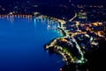 Panoramic view of the Garda Lake from the top of the hill