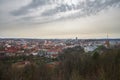 Panoramic view of the Gedimin tower in Vilnius in spring Royalty Free Stock Photo