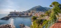 Panoramic view of Genoa Genova Nervi, Ligurian Coast, mediterranean sea, Italy Royalty Free Stock Photo