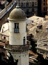 Panoramic view at the Genova roofs,Italy