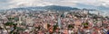 Panoramic view of Georgetown city on Penang island in Malaysia from a skyscraper. Royalty Free Stock Photo