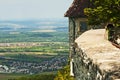 Panoramic view of the German castle Teck Royalty Free Stock Photo