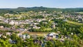 panoramic view of Gerolstein town in summer