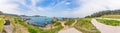 Panoramic view of Gijanghaean-ro, Yeonhwa-ri, Gijang-eup, Gijang-gun, Busan Royalty Free Stock Photo