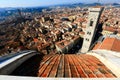 Panoramic View of Giotto's Bell Tower From Top of Cathedral Santa Maria del Fiore