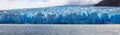 Panoramic view of Glacier and lake Grey, Torres del Paine national park, Patagonia, Chile. Royalty Free Stock Photo