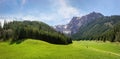 Small Meadow Valley in Tatra mountains, Poland Royalty Free Stock Photo