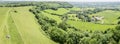 Panoramic view of the Gloucestershire Countryside, UK
