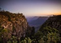 A Panoramic view from God`s window Popular tourist attraction - Mpumalanga - South Africa Royalty Free Stock Photo