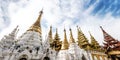 Panoramic view of Pagodas in Myanmar