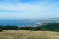 Panoramic view of Golden Sands beach Zlatni Piasci in Bulgaria. Royalty Free Stock Photo