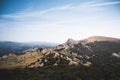 Panoramic View of Gorbea Natural Park in the Basque Country Royalty Free Stock Photo