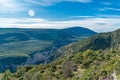 Panoramic view of the Gorges du Verdon, Grand Canyon, France Royalty Free Stock Photo