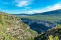 Panoramic view of the Gorges du Verdon, Grand Canyon, France Royalty Free Stock Photo