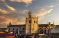 Panoramic view of the Gothic Cathedral of Palencia. Royalty Free Stock Photo