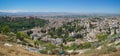 Panoramic view of Granada city with Alhambra palace from Albaicin of Granada, Spain Royalty Free Stock Photo