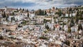 Panoramic view Granada in Spain Royalty Free Stock Photo