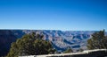 Panoramic View of the Grand Canyon as Seen from the South Rim on a Bright, Clear Autumn Afternoon Royalty Free Stock Photo