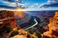 A panoramic view of the Grand Canyon, highlighting its natural beauty and grandeur.