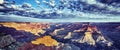 Panoramic view of Grand Canyon with morning light Royalty Free Stock Photo