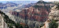 Panoramic view of the Grand Canyon, North Rim, Arizona, United States Royalty Free Stock Photo