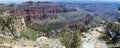 Panoramic view of the Grand Canyon, North Rim, Arizona, United States Royalty Free Stock Photo