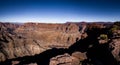 Panoramic view of Grand Canyon West Rim and Colorado River - Arizona, USA Royalty Free Stock Photo