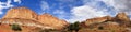 Panoramic View from Grand Wash Road Capitol Reef National Park Royalty Free Stock Photo