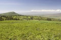 Panoramic view of Great Rift Valley in spring after much rainfall, Kenya, Africa Royalty Free Stock Photo